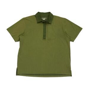 Arc’teryx A2B Polo Shirt Mens XL Green Short Sleeve Technical Casual Hiking